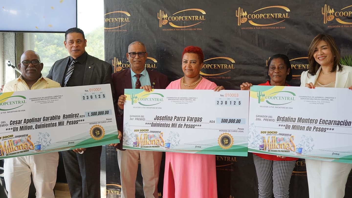 Estos son los ganadores del sorteo final del Concurso «Soy Socio, Ahorro y Gano en COOPCENTRAL» 2023-24